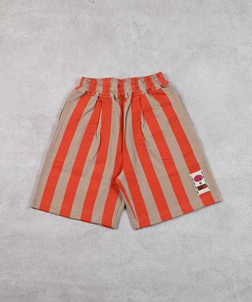 MARKEY'S(マーキーズ)の「ミニ裏毛ストライプワイドタックハーフパンツ(その他パンツ・キッズ・ブラック/イエロー/パープル/レッド・80/90/100/110/120/130/140/150)」の16枚目の写真