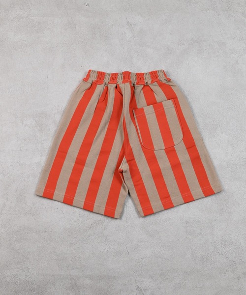 MARKEY'S(マーキーズ)の「ミニ裏毛ストライプワイドタックハーフパンツ(その他パンツ・キッズ・ブラック/イエロー/パープル/レッド・80/90/100/110/120/130/140/150)」の5枚目の写真