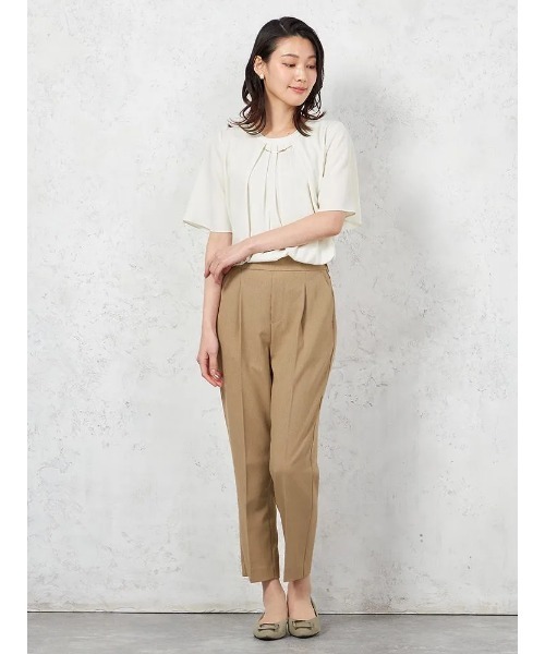 HARUYAMA(ハルヤマ)の「【ウォッシャブル】5分袖 2WAYバー取り外しブラウス UVカット 透けにくい 無地 SOFFICE 春夏(シャツ/ブラウス・レディース・ベージュ/イエロー/オフホワイト・S/LL/L/M)」の16枚目の写真