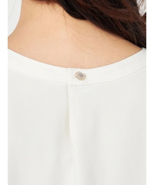 HARUYAMA(ハルヤマ)の「【ウォッシャブル】5分袖 2WAYバー取り外しブラウス UVカット 透けにくい 無地 SOFFICE 春夏(シャツ/ブラウス・レディース・ベージュ/イエロー/オフホワイト・S/LL/L/M)」の12枚目の写真