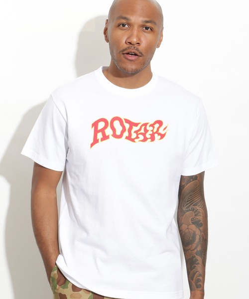 ROTAR(ローター)の「Fire LOGO Tee(Tシャツ/カットソー・メンズ・ブラック/ホワイト/グリーン系その他/ロイヤルブルー・SMALL/MEDIUM/LARGE/X-LARGE)」の1枚目の写真
