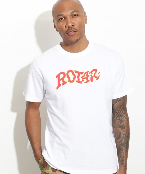 ROTAR(ローター)の「Fire LOGO Tee(Tシャツ/カットソー・メンズ・ブラック/ホワイト/グリーン系その他/ロイヤルブルー・SMALL/MEDIUM/LARGE/X-LARGE)」の5枚目の写真