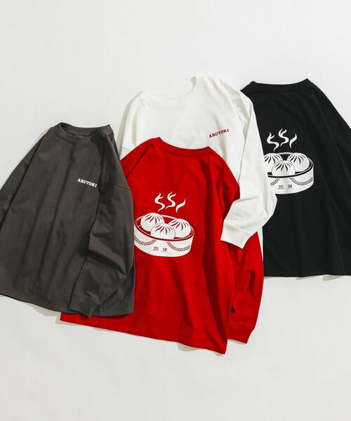 URBAN RESEARCH(アーバンリサーチ)の「551蓬莱×UR LONG-SLEEVE T-SHIRTS(Tシャツ/カットソー・メンズ・チャコールグレー/ブラック/レッド/オフホワイト/ネイビー・MEDIUM/X-LARGE/LARGE/SMALL)」の20枚目の写真
