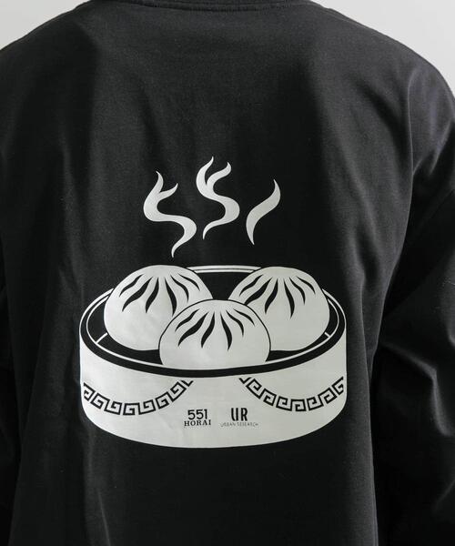 URBAN RESEARCH(アーバンリサーチ)の「551蓬莱×UR LONG-SLEEVE T-SHIRTS(Tシャツ/カットソー・メンズ・チャコールグレー/ブラック/レッド/オフホワイト/ネイビー・MEDIUM/X-LARGE/LARGE/SMALL)」の9枚目の写真