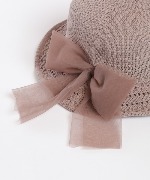 Honeys（ハニーズ）の「透かし編リボン付ハット（ハット・レディース・ベージュ系その他/ベージュ系その他2/モカ・FREE）」の20枚目の写真