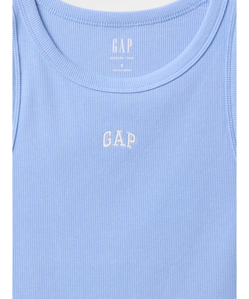 GAP(ギャップ)の「モダン リブ GAPロゴ ホルターネックタンクトップ(タンクトップ・レディース・ブルー/オフホワイト/ブラック/ブルー系その他・L/XS/M/XL/S/XXS)」の9枚目の写真
