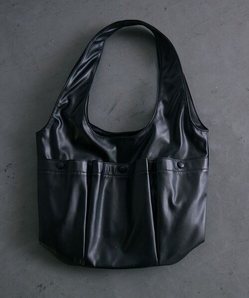 RETRO GIRL（レトロガール）の「3ポケットトートバッグ（トートバッグ・レディース・ブラック/ナチュラル/ブラウン・ONE SIZE）」の14枚目の写真