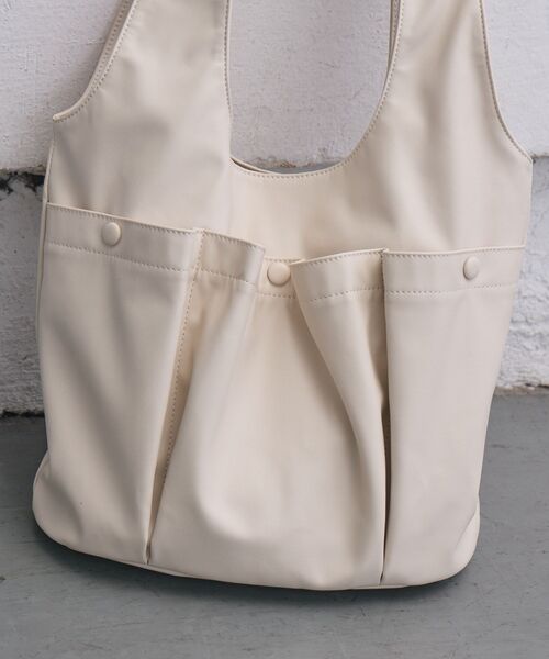 RETRO GIRL（レトロガール）の「3ポケットトートバッグ（トートバッグ・レディース・ブラック/ナチュラル/ブラウン・ONE SIZE）」の22枚目の写真