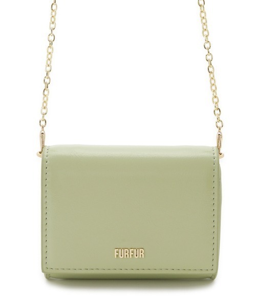 FURFUR(ファーファー)の「【WEB限定カラー】ミニウォレットショルダー(名刺入れ・レディース・アイボリー/ピンク/オリーブ/シルバー/ブラック/ブラウン/グレイッシュベージュ・FREE)」の9枚目の写真