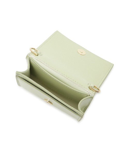 FURFUR(ファーファー)の「【WEB限定カラー】ミニウォレットショルダー(名刺入れ・レディース・アイボリー/ピンク/オリーブ/シルバー/ブラック/ブラウン/グレイッシュベージュ・FREE)」の12枚目の写真