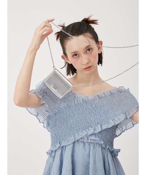 FURFUR(ファーファー)の「【WEB限定カラー】ミニウォレットショルダー(名刺入れ・レディース・アイボリー/ピンク/オリーブ/シルバー/ブラック/ブラウン/グレイッシュベージュ・FREE)」の22枚目の写真