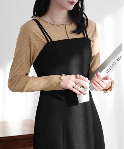 SUNFLOWER EIGHT（サンフラワーエイト）の「2wayメロウロングスリーブ（Tシャツ/カットソー・レディース・ライトグレー/ベージュ/オフホワイト/ブラック・FREE）」の10枚目の写真