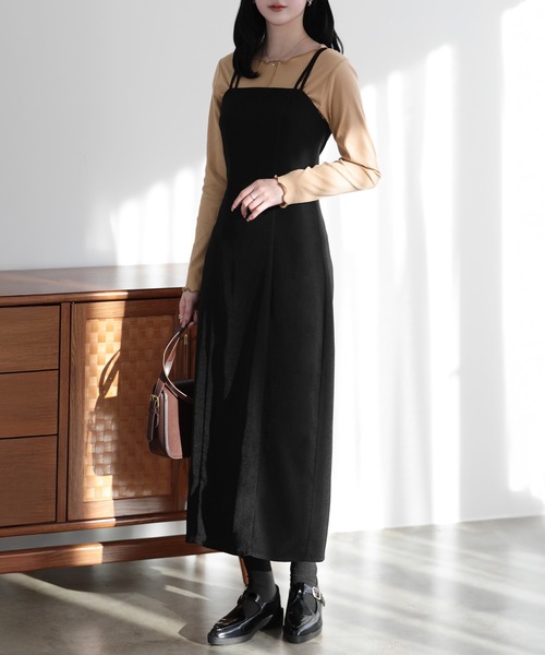 SUNFLOWER EIGHT（サンフラワーエイト）の「2wayメロウロングスリーブ（Tシャツ/カットソー・レディース・ライトグレー/ベージュ/オフホワイト/ブラック・FREE）」の8枚目の写真