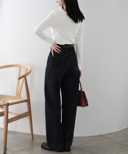 SUNFLOWER EIGHT（サンフラワーエイト）の「2wayメロウロングスリーブ（Tシャツ/カットソー・レディース・ライトグレー/ベージュ/オフホワイト/ブラック・FREE）」の11枚目の写真