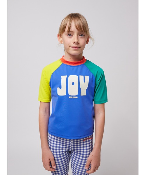 ★2022SS新作★GROVE★JOY TEE セール】Joy color block swim T-shirt(水着)|BOBO CHOSES