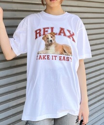 【spiritoso】RELAX シートプリントTシャツ