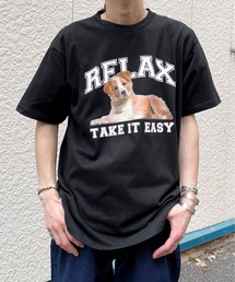 【spiritoso】RELAX シートプリントTシャツ