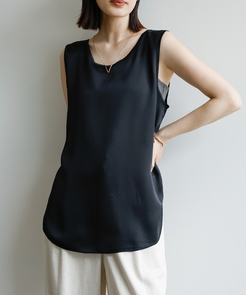 moca出品 Et】2WAYサテンタンクトップ（タンクトップ）｜select MOCA Et