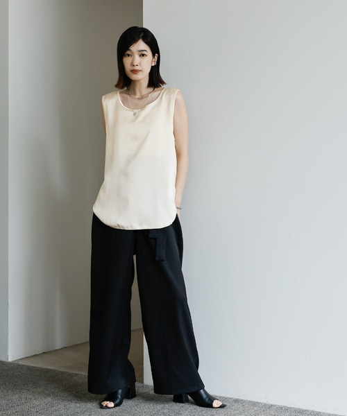 moca出品 Et】2WAYサテンタンクトップ（タンクトップ）｜select MOCA Et