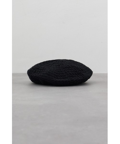 AZUL by moussy（アズールバイマウジー）の「カギアミニットベレー（ハンチング/ベレー帽・レディース・アイボリー/ブラック・FREE）」の11枚目の写真