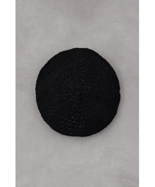 AZUL by moussy（アズールバイマウジー）の「カギアミニットベレー（ハンチング/ベレー帽・レディース・アイボリー/ブラック・FREE）」の12枚目の写真