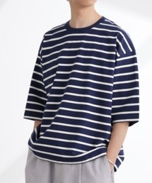 ルーズフィットワイドスリーブTシャツ 7分袖