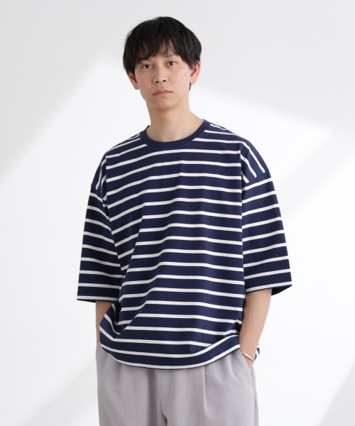 なのページ セール】ルーズフィットワイドスリーブTシャツ 7分袖（Tシャツ