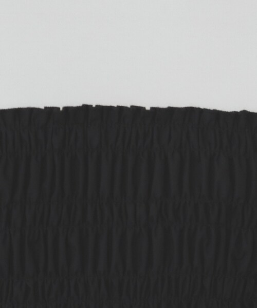 index（インデックス）の「シャーリングドッキングペプラムトップス【洗濯機洗い可】（Tシャツ/カットソー・レディース・キャメル/ブラック/ブラック系4・42/38/40/36）」の8枚目の写真