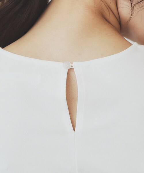 index（インデックス）の「シャーリングドッキングペプラムトップス【洗濯機洗い可】（Tシャツ/カットソー・レディース・キャメル/ブラック/ブラック系4・42/38/40/36）」の18枚目の写真