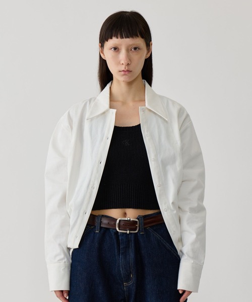BEEDEN（ビーデン）の「SWITCHING SHIRT（シャツ/ブラウス・レディース・ホワイト/ネイビー/ブラウン・FREE）」の3枚目の写真