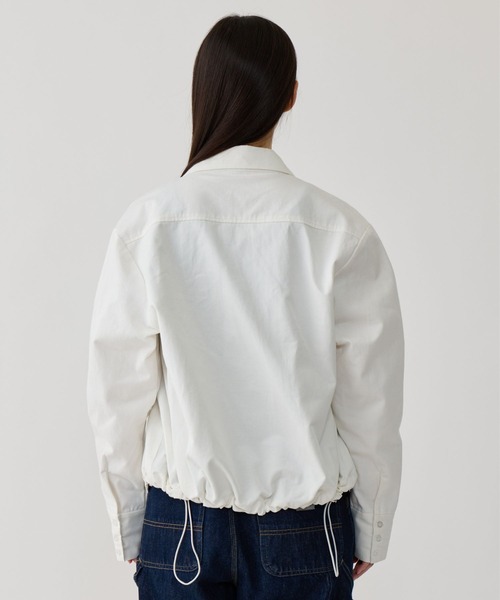 BEEDEN（ビーデン）の「SWITCHING SHIRT（シャツ/ブラウス・レディース・ホワイト/ネイビー/ブラウン・FREE）」の5枚目の写真