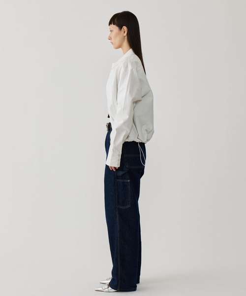 BEEDEN（ビーデン）の「SWITCHING SHIRT（シャツ/ブラウス・レディース・ホワイト/ネイビー/ブラウン・FREE）」の7枚目の写真