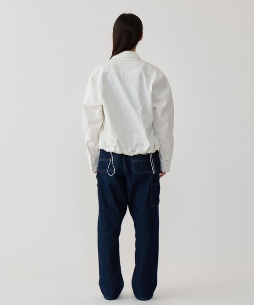 BEEDEN（ビーデン）の「SWITCHING SHIRT（シャツ/ブラウス・レディース・ホワイト/ネイビー/ブラウン・FREE）」の8枚目の写真