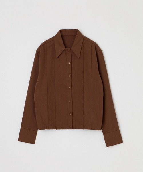 BEEDEN（ビーデン）の「SWITCHING SHIRT（シャツ/ブラウス・レディース・ホワイト/ネイビー/ブラウン・FREE）」の9枚目の写真