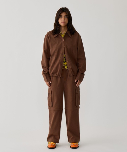BEEDEN（ビーデン）の「SWITCHING SHIRT（シャツ/ブラウス・レディース・ホワイト/ネイビー/ブラウン・FREE）」の11枚目の写真