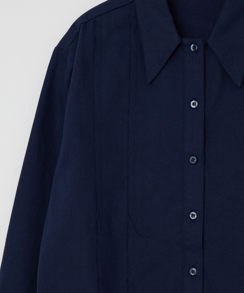BEEDEN（ビーデン）の「SWITCHING SHIRT（シャツ/ブラウス・レディース・ホワイト/ネイビー/ブラウン・FREE）」の16枚目の写真