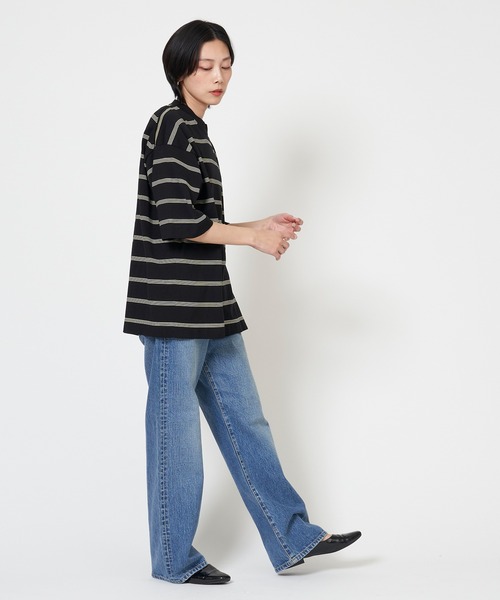 RYE TENDER（ライテンダー）の「RYE TENDER / ライテンダー CENTRE TEE（Tシャツ/カットソー・レディース・ブラック/ホワイト/ブラック系その他/イエロー系その他/イエロー系・1/2/0）」の13枚目の写真