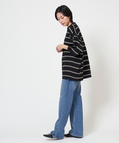 RYE TENDER（ライテンダー）の「RYE TENDER / ライテンダー CENTRE TEE（Tシャツ/カットソー・レディース・ブラック/ホワイト/ブラック系その他/イエロー系その他/イエロー系・1/2/0）」の11枚目の写真