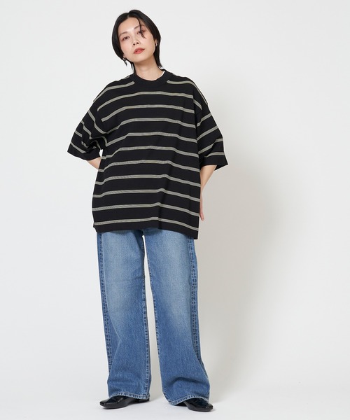 RYE TENDER（ライテンダー）の「RYE TENDER / ライテンダー CENTRE TEE（Tシャツ/カットソー・レディース・ブラック/ホワイト/ブラック系その他/イエロー系その他/イエロー系・1/2/0）」の14枚目の写真