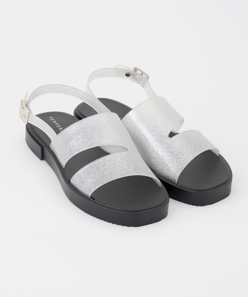 TEMPERATE(テンパレイト)の「TEMPERATE / テンパレイト HOLS SPARKLE(サンダル・レディース・Black/シルバー・36/38/40)」の9枚目の写真