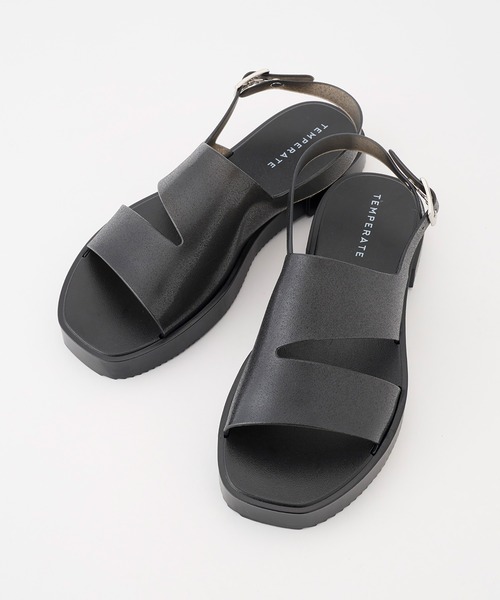 TEMPERATE(テンパレイト)の「TEMPERATE / テンパレイト HOLS SPARKLE(サンダル・レディース・Black/シルバー・36/38/40)」の6枚目の写真