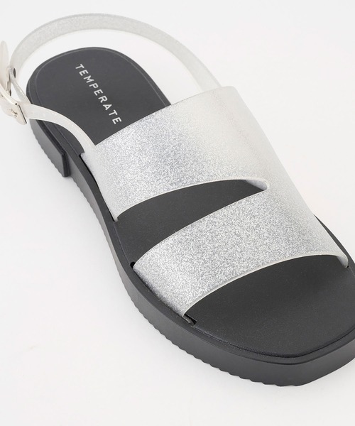 TEMPERATE(テンパレイト)の「TEMPERATE / テンパレイト HOLS SPARKLE(サンダル・レディース・Black/シルバー・36/38/40)」の12枚目の写真