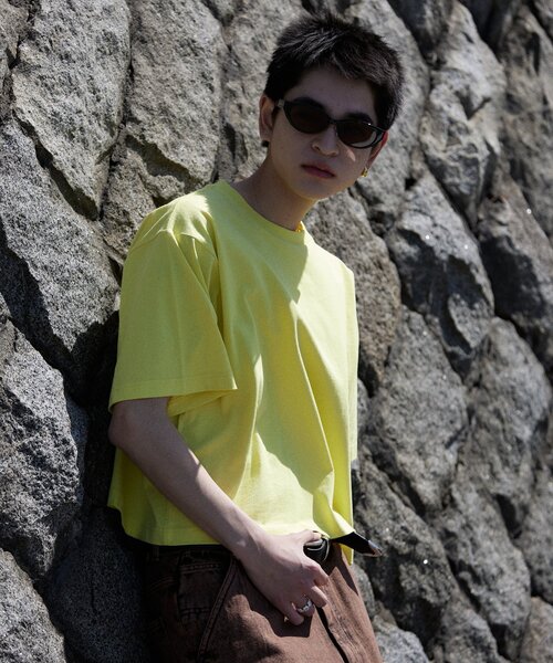 JOURNAL STANDARD（ジャーナルスタンダード）の「ショート イズ ベター ワイド Tシャツ（Tシャツ/カットソー・メンズ・ホワイト/ブラック/イエロー/コバルトブルー・MEDIUM/LARGE）」の10枚目の写真