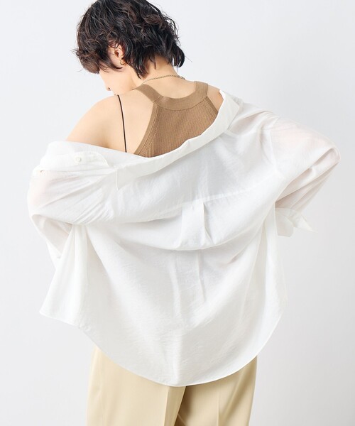 NOLLEY’S Sophi（ノーリーズソフィ）の「《アンサンブル対応》《手洗い可能》イタリー糸ホルターネックタンクトップ（タンクトップ・レディース・ブラウン/ベージュ/ブラック・38）」の20枚目の写真