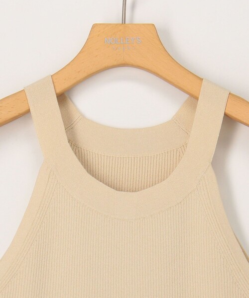 NOLLEY’S Sophi（ノーリーズソフィ）の「《アンサンブル対応》《手洗い可能》イタリー糸ホルターネックタンクトップ（タンクトップ・レディース・ブラウン/ベージュ/ブラック・38）」の10枚目の写真