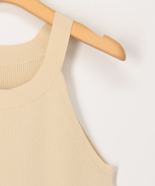 NOLLEY’S Sophi（ノーリーズソフィ）の「《アンサンブル対応》《手洗い可能》イタリー糸ホルターネックタンクトップ（タンクトップ・レディース・ブラウン/ベージュ/ブラック・38）」の12枚目の写真