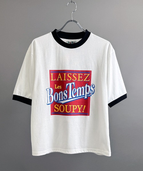 Soupy Soupy(スーピースーピー)の「【Soupy Soupy】old design vintage like printed raglan sleeves ringer T-shirts/オールドデザイン ヴィンテージライク プリント ラグランTシャツ リンガーTシャツ(Tシャツ/カットソー・メンズ・ホワイト/ブラック/ネイビー/レッド/ホワイト系その他/ブルー系その他/レッド系その他/ホワイト系その他2/ホワイト系その他3/ブルー系その他2/レッド系その他2/レッド系その他3/ホワイト系その他4/ホワイト系その他6/ホワイト系その他5/レッド系その他7/レッド系その他6/レッド系その他5/レッド系その他4/ブルー系その他4/ブルー系その他3/ブラック系その他2/ホワイト系その他7・M/L/XL/S)」の6枚目の写真