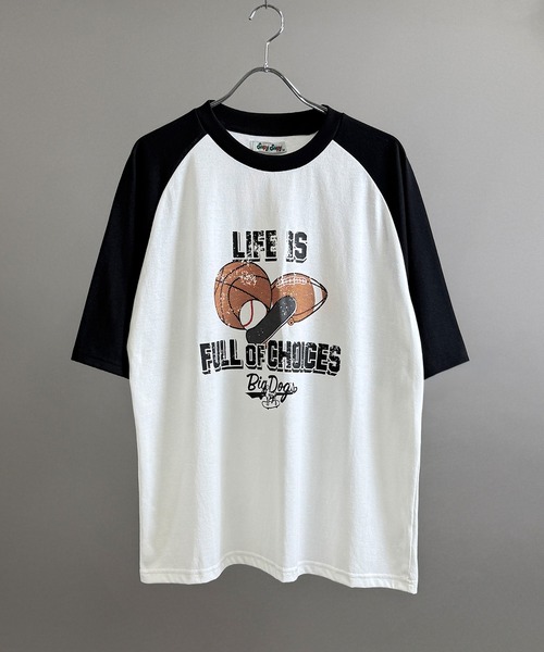 Soupy Soupy(スーピースーピー)の「【Soupy Soupy】old design vintage like printed raglan sleeves ringer T-shirts/オールドデザイン ヴィンテージライク プリント ラグランTシャツ リンガーTシャツ(Tシャツ/カットソー・メンズ・ホワイト/ブラック/ネイビー/レッド/ホワイト系その他/ブルー系その他/レッド系その他/ホワイト系その他2/ホワイト系その他3/ブルー系その他2/レッド系その他2/レッド系その他3/ホワイト系その他4/ホワイト系その他6/ホワイト系その他5/レッド系その他7/レッド系その他6/レッド系その他5/レッド系その他4/ブルー系その他4/ブルー系その他3/ブラック系その他2/ホワイト系その他7・M/L/XL/S)」の8枚目の写真