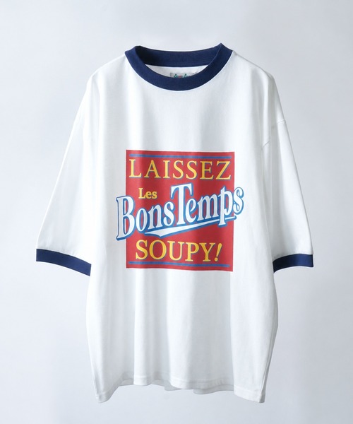 Soupy Soupy(スーピースーピー)の「【Soupy Soupy】old design vintage like printed raglan sleeves ringer T-shirts/オールドデザイン ヴィンテージライク プリント ラグランTシャツ リンガーTシャツ(Tシャツ/カットソー・メンズ・ホワイト/ブラック/ネイビー/レッド/ホワイト系その他/ブルー系その他/レッド系その他/ホワイト系その他2/ホワイト系その他3/ブルー系その他2/レッド系その他2/レッド系その他3/ホワイト系その他4/ホワイト系その他6/ホワイト系その他5/レッド系その他7/レッド系その他6/レッド系その他5/レッド系その他4/ブルー系その他4/ブルー系その他3/ブラック系その他2/ホワイト系その他7・M/L/XL/S)」の14枚目の写真