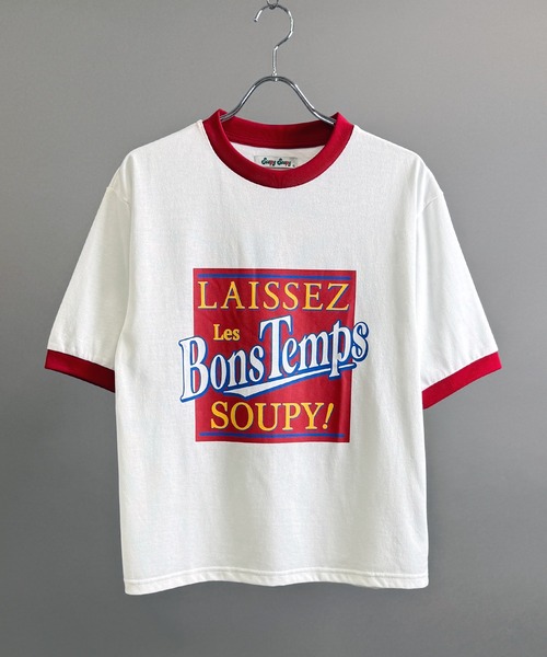 Soupy Soupy(スーピースーピー)の「【Soupy Soupy】old design vintage like printed raglan sleeves ringer T-shirts/オールドデザイン ヴィンテージライク プリント ラグランTシャツ リンガーTシャツ(Tシャツ/カットソー・メンズ・ホワイト/ブラック/ネイビー/レッド/ホワイト系その他/ブルー系その他/レッド系その他/ホワイト系その他2/ホワイト系その他3/ブルー系その他2/レッド系その他2/レッド系その他3/ホワイト系その他4/ホワイト系その他6/ホワイト系その他5/レッド系その他7/レッド系その他6/レッド系その他5/レッド系その他4/ブルー系その他4/ブルー系その他3/ブラック系その他2/ホワイト系その他7・M/L/XL/S)」の21枚目の写真
